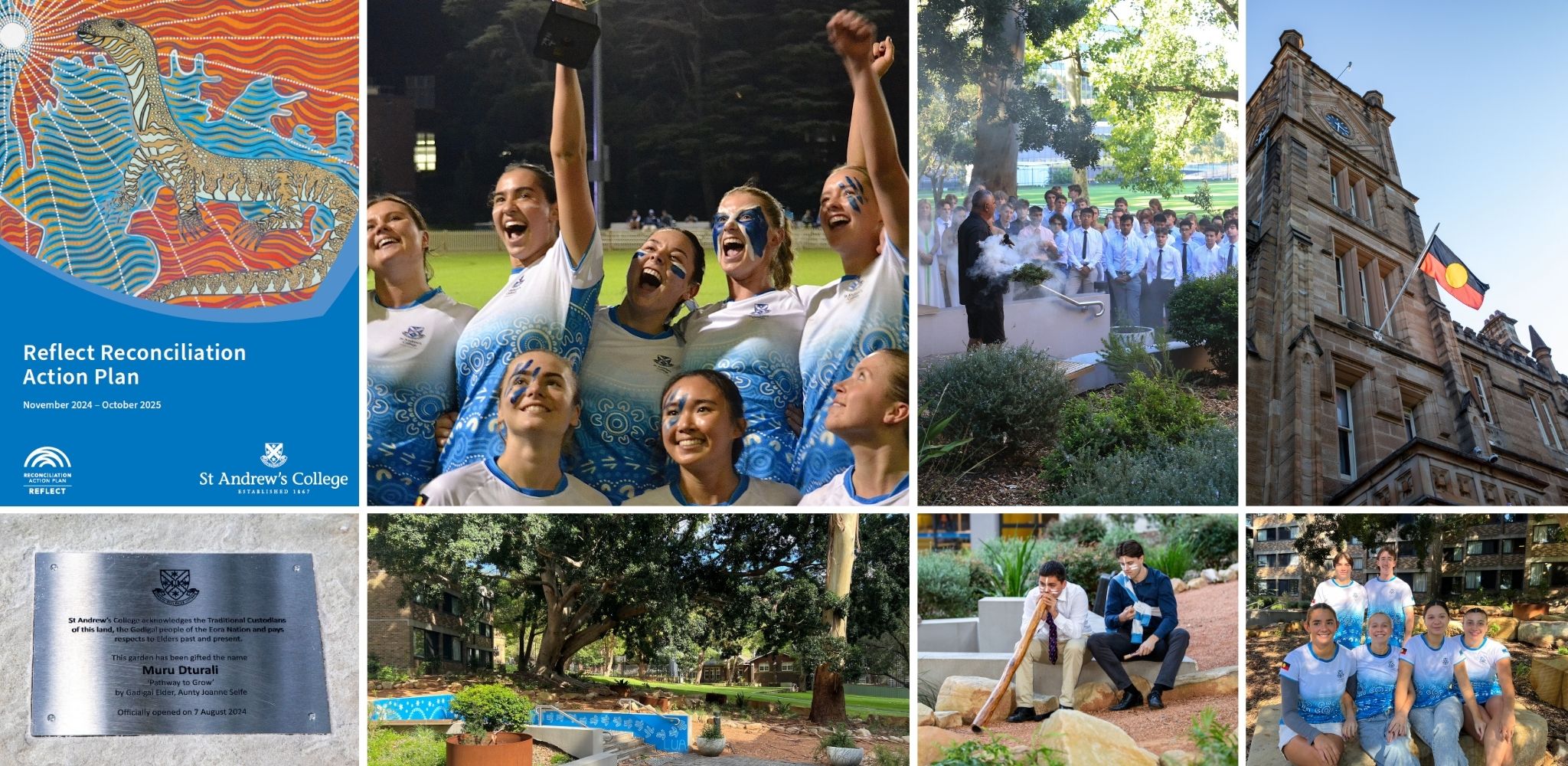 Reconciliation at St Andrew's College - image collage